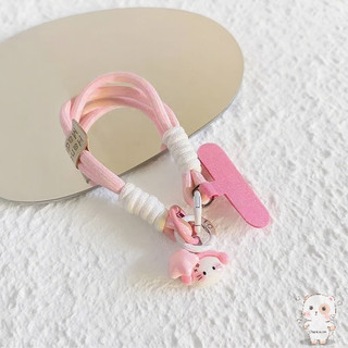 【Chamvn】Dây đeo điện thoại hình mèo và cá nhỏ phong cách dễ thương mặt dây chuyền hình hoạt hình.