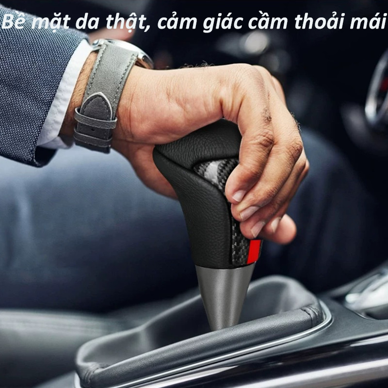 Núm Cần Số Thể Thao Trd GR Da Và Carbon Phong Cách Racing Nâng Cấp Nội Thất Cho Dòng Xe Toyota，Nâng tầm phong cách