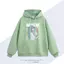 Hatsune Miku Co Áo Hoodie Có Mũ Trùm Đầu Phong Cách Anime Dáng Rộng Hợp Thời Trang