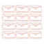 PYCOU 12 Kẹp Giấy Hình Phong Bì, Kẹp Đánh Dấu Trang 34 × 21mm Kim Loại, Dấu Trang Dễ Thương Hoa Hồng Vàng Tổ Chức Tài Liệu Kẹp Mời Tiệc
