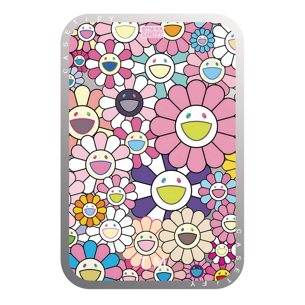TAKASHI MURAKAMI x CASECASE: BLOOM SnappyTM Gương đứng chủ thẻ Tương thích từ tính