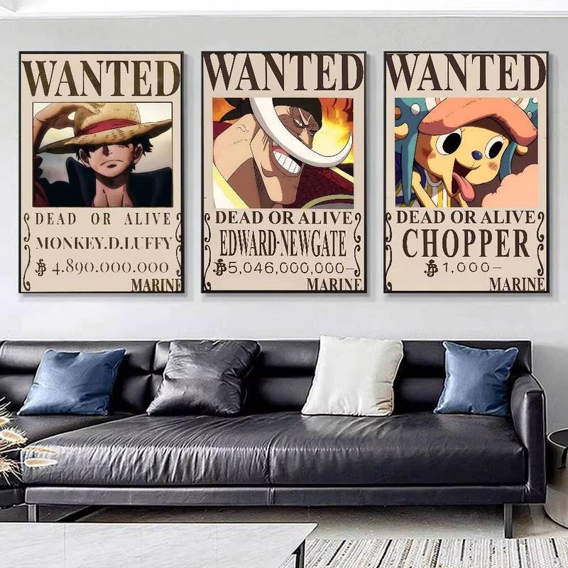 Poster mong muốn từ anime One Piece Poster Không Khung Tranh Canvas Trang Trí Tường