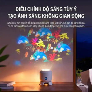 Máy chiếu quà tặng sinh nhật và Giáng sinh cho trẻ em VN, Thế giới biển, Đèn bông tuyết phát sáng, Đèn ngủ, Tạo bầu không khí cho phòng ngủ.