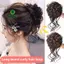 Tổng hợp xoăn Bun lộn xộn Móng vuốt Chignon Kẹp tóc đàn hồi Scrunchies Hairpieces Donut Updo Hair Pieces dành cho nữ [mới]