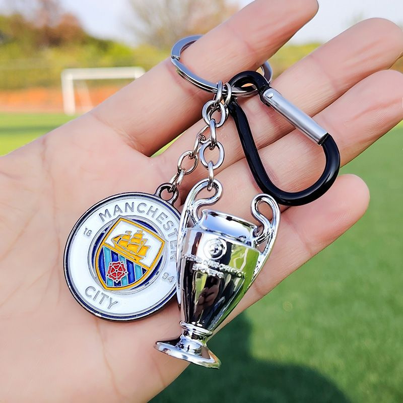 Champions League Đội Bóng Đá Câu Lạc Bộ Logo Móc Khóa Cúp Móc Khóa Liverpool Arsena Manchester United Mặt Dây Chuyền Cho Người Phụ Nữ Người Đàn Ông Bóng Đá Túi