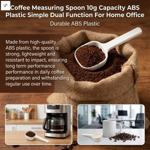 Muỗng đo cà phê bằng nhựa ABS 10g - Chức năng kép cho văn phòng tại nhà