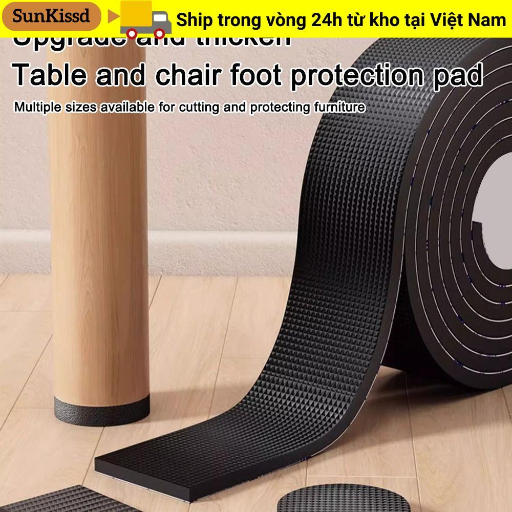 Tấm lót cao su SUNKISSD, Tấm lót chân nội thất chống trượt tự dính, Phần cứng bảo vệ sàn chống va chạm