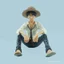 Sailing King Anime Xung Quanh Vị Trí Ngồi Khỉ D Luffy Anime Handmade Tidy Chơi Xe Trang Trí Bàn Quà Tặng Sinh Nhật