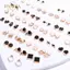 PNPIA- 36 Đôi Thời Trang Nữ Bé Gái Pha Lê Diamante Hoa Bông Tai Bộ Trang Sức