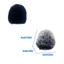 Yoo Soft Flocking Foam Kính chắn gió Tương thích với GO II Mics Wind Muff Cung cấp âm nhạc trong suốt để podcast và phát trực tuyến