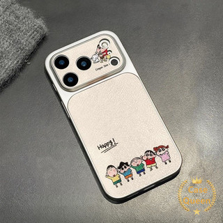 Ốp Lưng Cho IPhone 11 16 17 15 13 12 14 Pro Max 17 Air 14 Plus Hoạt Hình Dễ Thương Crayon Shin-chan Gia Đình Miếng Dán Tức Thì