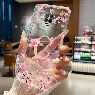 Ốp Điện Thoại Cho Infinix Note 7 X690 X690B Ốp Lưng Thẩm Mỹ Hoa Xinh Đẹp Vỏ Chữ Trong Suốt Mỏng Mềm Silicon Cặp Đôi