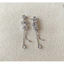 Thời trang khí chất zircon hình học tua rua pha lê phong cách dài bông tai nữ cá tính và đa năng