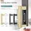 Tay nắm cửa trượt NORDICLIFE, Núm nội thất nội thất bằng hợp kim nhôm, Ngăn kéo phần cứng đa chức năng thời trang không đục lỗ Tủ kéo