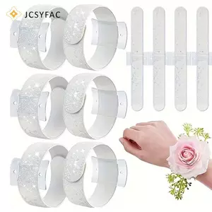 JCSYFAC 6 Cái Slaplet Vòng Tay Xòe Vòng Tay Co Giãn Có Thể Điều Chỉnh Cho Tiệc Cưới Hoa Sắp Xếp Mới