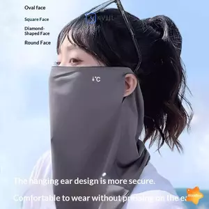 Khăn mặt bằng lụa băng có mặt nạ chống nắng mùa hè chống tia cực tím cho du lịch trong vườn và các sự kiện ngoài trời mới