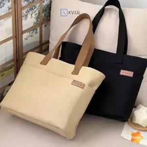 Túi Tote vải mới dành cho nữ Túi đeo vai đơn dung tích lớn Lớp học sinh Túi xách nữ thông thường mới