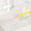 Bàn chải làm sạch khoảng cách tay cầm dài mới Dụng cụ cạo góc nhà vệ sinh đa chức năng