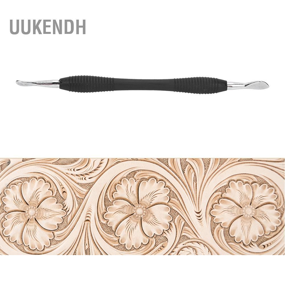 Uukendh uukenh Tay cầm bằng cao su gạt nước áp lực thủ công DIY Đầu hợp kim bền Nhỏ gọn và di động cho công cụ khắc trên da với 3 kiểu tạo hình bằng tay