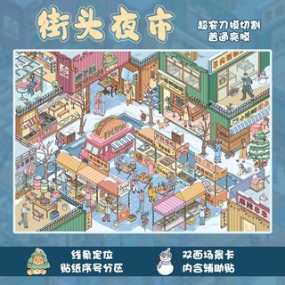 Chaoglaze 23,0 + 24.0 Series Cảnh Quan Dán 3D Ba Chiều Cảnh Cắt Dán DIY Sổ Tay Dán Đồ Chơi