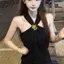 Pháp Retro Gợi Cảm Hot Girl Phong Cách Thiết Kế Niche Top Nữ Mùa Hè Phong Cách Mới Một Vai Dây Cổ Không Đều Nẹp Rộng Ôm Hơn Áo yếm Phong Cách Bán Chạy Hàng Ngày Quần Áo Nữ