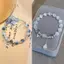 PNPIA- Nhẹ Sang Trọng Ngọt Ngào sel Vòng Tay Dành Cho Nữ Cô Gái Thời Trang Fany Đính Hạt Dây Đàn Hồi Vòng Tay Phụ Kiện Trang Sức Quà Tặng