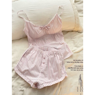[Luni-oder] Đồ Ngủ Nữ 2 Dây Có Mút Ngực, Set Quần Short Cotton Mềm Mát Nhiều Mẫu Pastel ĐN36-40