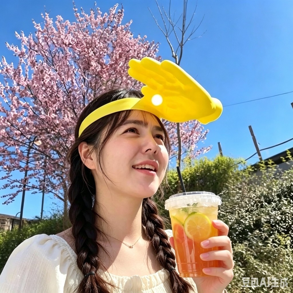 Sáng Tạo Mới Palm Sun Hat Ngộ nghĩnh Hình Tay Đầu Chống Tia UV Mũ Mùa Hè Ngoài Trời