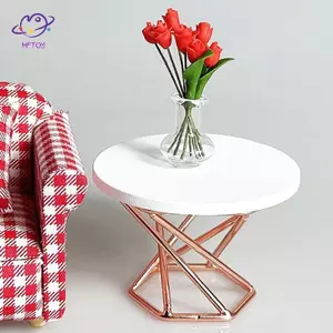 HFTOY 1: 12 Nhà Búp Bê Thu Nhỏ Bàn Cà Phê Bàn Trà Bên Bàn Nội Thất Mô Hình Nhà Trang Trí Đồ Chơi Phụ Kiện Nhà Búp Bê ~