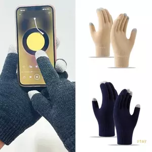 Ở Lại 1 Cặp Găng Tay Len Ấm Áp Nam Nữ Găng Tay Trẻ Em Găng Tay Cách Nhiệt Chống Gió Để Chạy Xe Đạp Trượt Tuyết