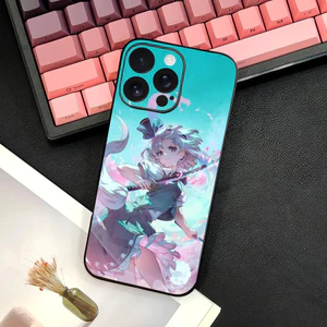 TP-3 Game T-Touhou P-Project Ốp Điện Thoại IPhone 17 16 15 14 13 12 11 Pro Max Plus Mini Đen Mờ Vỏ Mềm Funda