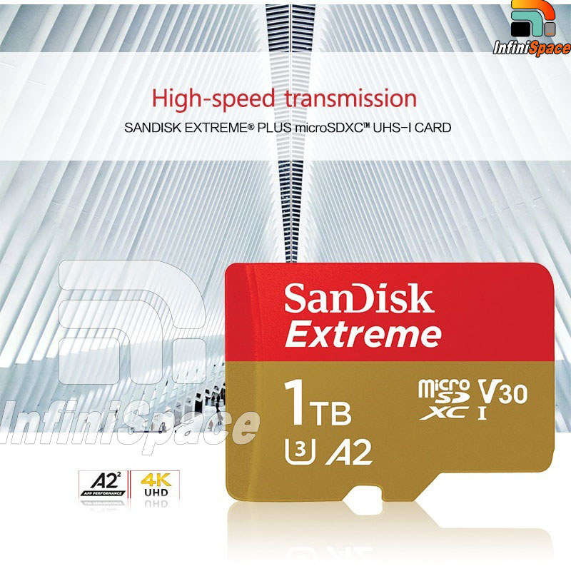 Thẻ Nhớ MicroSDXC SanDisk Extreme 32GB - 1TB - A2 C10 U3 V30 UHS-I upto 190MB/s SDSQXAH - Bảo hành trọn đời