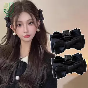 2 Cái Nơ Móng Vuốt Tóc Nhỏ Nữ Cô Gái Kẹp Tóc Bên Kẹp Đầu Trước Nổ Tạo Kiểu Tóc Mũ Đội Đầu Ngọt Ngào