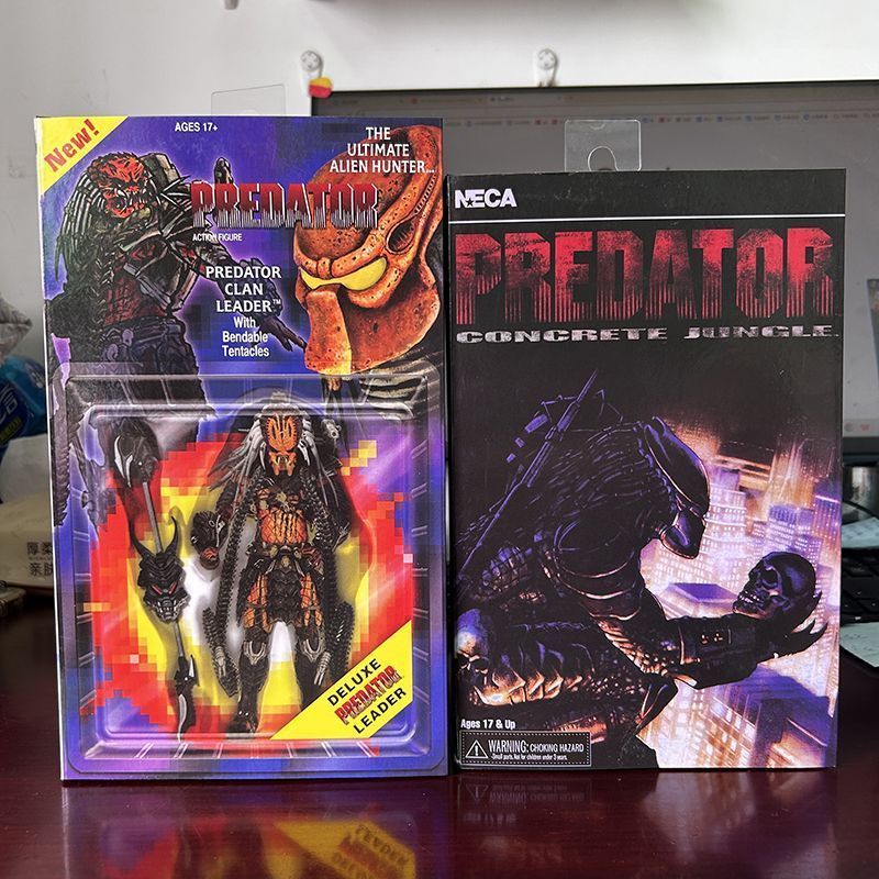 NECA Predator Scarface Shaxing Concrete Chief Clan Chief Kenner Mô hình di chuyển