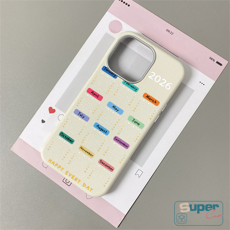 Ốp Lưng Cho Redmi 13C A3 10C 13X 14C 12C 9A 10A Note 8 9 10 9C 9 10 9C NFC 12 A1 9T A2 Note 14 11s 12 13 Pro Thời Trang Sáng Tạo 2026 Lịch Hàng Năm Da Họa Tiết