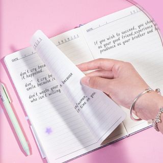 Sổ tay tạp chí long lanh HIGHVIEWLS, Sổ tay Notepad A5 Bling, 192 trang lót Sparkle College Ruled Hardcover Notebook dành cho nữ