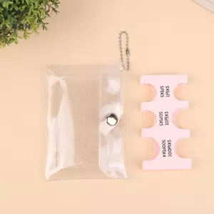 Móc khóa đựng tiền xu trong suốt Bộ sưu tập tiền xu Ví cầm tay Nhật Bản Hộp đựng tiền xu Hộp đựng tiền xu [Mina]