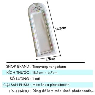 Móc Khoá Ảnh Photobooth Treo Móc Khoá Balo Quà Tặng Ý Nghĩa Bạn Thân Người Yêu Timo PK20