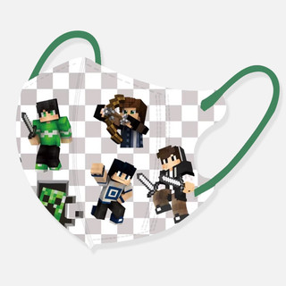Mặt nạ trẻ em Minecraft Steve 3D cho 3-12 tuổi, họa tiết từ trò chơi Lego