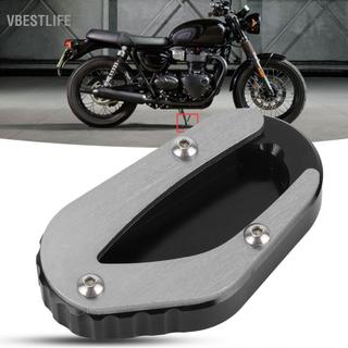 VBESTLIFE Xe máy Chân đế Pad Side Stand Mở rộng mở rộng Phù hợp cho T100 / T120 (Màu đen)