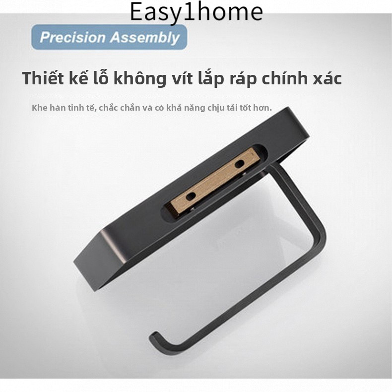 【 KOHLER 】Giá treo khăn giấy đồng nguyên chất dày đặc, giá treo giấy vệ sinh, móc đôi, hộp đựng khăn giấy cao cấp cho ph