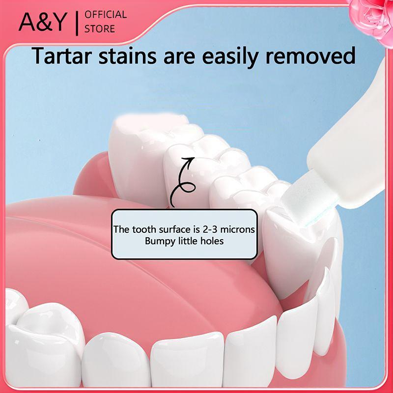 A & Y 3 Cái / bộ Làm Sạch Răng Lau Trẻ Em Loại Bỏ Tartar Mảng Bẩn Loại Bỏ Nano Tẩy Bọt Biển Tẩy Tế Bào Chết.