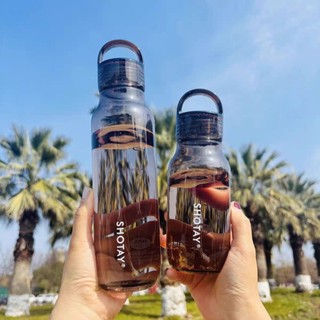 Bình nước tiện lợi hợp thời trang có bình nhựa chống rò rỉ để sử dụng hàng ngày & phòng tập thể dục ngoài trời Dung tích 430ml / 670ml