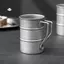 Maybest Retro Cũ Cà Phê Cốc Nước Phong Cách Công Nghiệp Thùng Dầu Cốc Cắm Trại Ngoài Trời Dã Ngoại Cốc Bia Đồ Uống Thép Không Gỉ {VN}