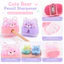 Máy mài bút chì GETVOW, Máy mài bút chì hoạt hình gấu dễ thương Kawaii, Dụng cụ trang điểm quà tặng Penknife sáng tạo Dụng cụ cắt bút chì Phần thưởng giáo viên