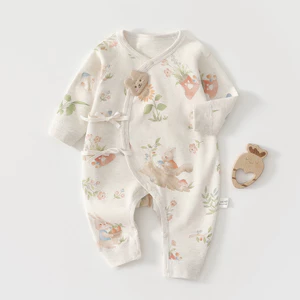 Bé Sơ Sinh Bướm Quần Áo Nhiều Màu Sắc Cotton Xuân Thu Lớp A Cotton Nguyên Chất Quần Áo Cho Bé Jumpsuit Bé Trai Bé Gái Áo Liền Quần Cho Bé