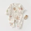 Bé Sơ Sinh Bướm Quần Áo Nhiều Màu Sắc Cotton Xuân Thu Lớp A Cotton Nguyên Chất Quần Áo Cho Bé Jumpsuit Bé Trai Bé Gái Áo Liền Quần Cho Bé