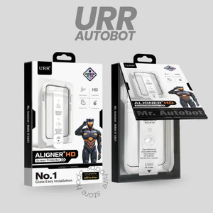 Kính Cường Lực URR Aligner Kèm Khung Tự Dán Hỗ Trợ Lấy Bụi Cho Iphone 17 Pro Max 16 Plus 15 14