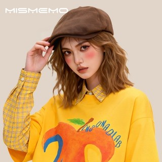 MISMEMO Mùa Xuân Phong Cách Mới Beret Retro Phù Hợp Với Khuôn Mặt Nhỏ Văn Học Phong Cách Đảo Ngược Mũ Nam Nữ