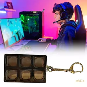Exhila Bàn Phím Đồ Chơi Cho Người Lớn Ngộ nghĩnh Bàn Phím Bấm Cơ Switcher Giảm Căng Thẳng Móc Khóa Dành Cho Nam Nữ